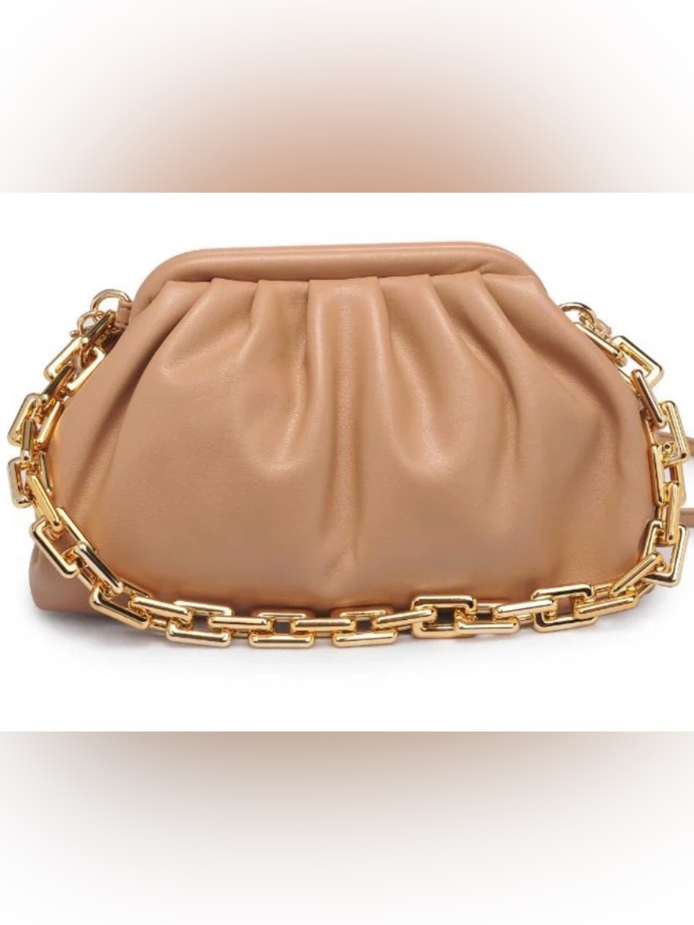 Urban Expressions Cassie Vegan Leather Chain Bag Clutch